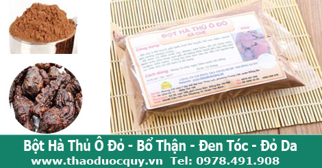 bột h&agrave; thủ &ocirc; đỏ bổ thận, tr&aacute;ng dương